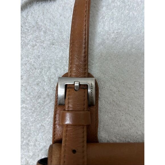 Vintage Lamarthe crossbody leather camel bag - Picture 8 of 12